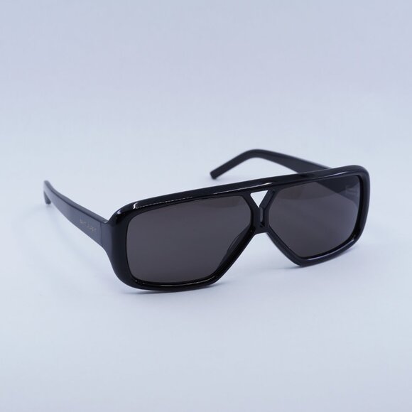Saint Laurent SL569Y 001 Sunglasses Black Aviator Frame, Grey Lenses main image 7